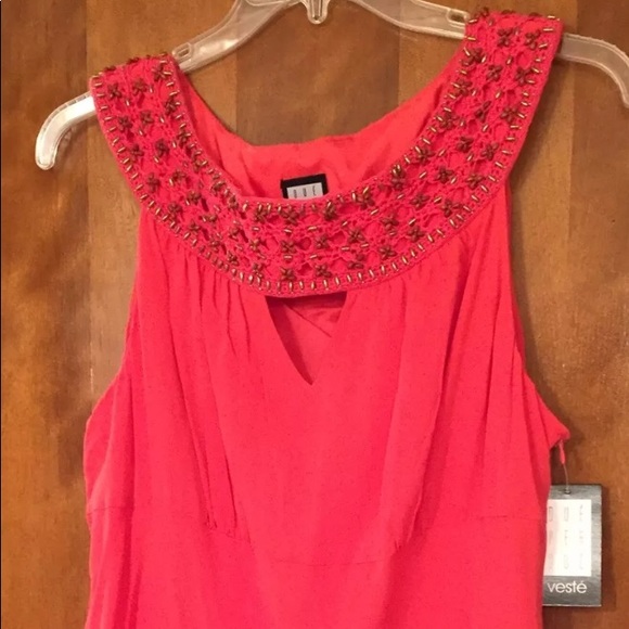 Veste Women’s Silk Dress Size 20 Melon 👗 - Picture 4 of 8